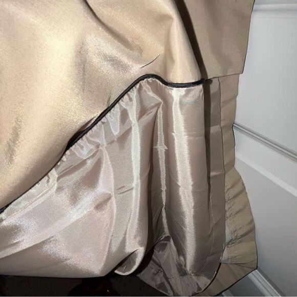 New, Via Spiga Waterproof Button Front Trench Coat - Picture 4 of 10